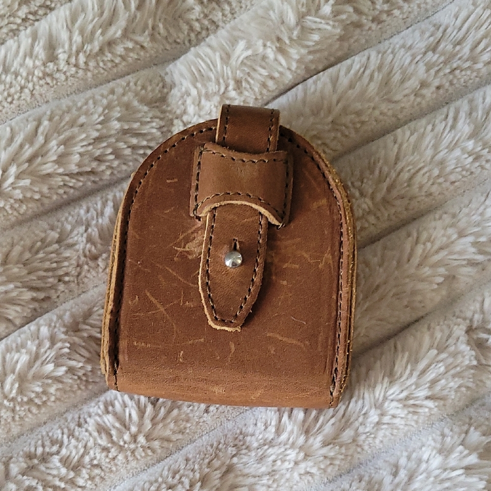 Brown Leather Coin Pouch